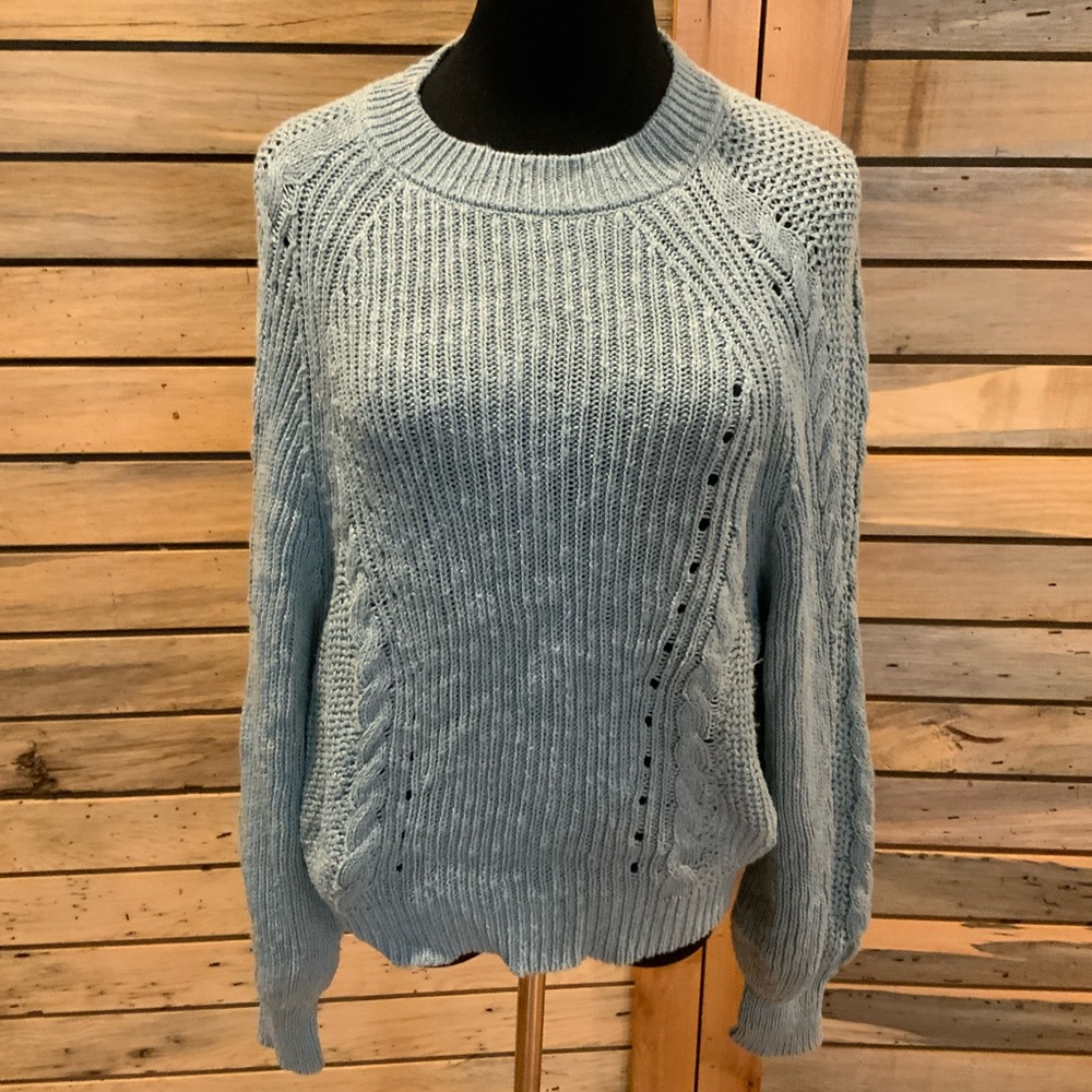 American Eagle Cropped Raglan Sweater Size Large